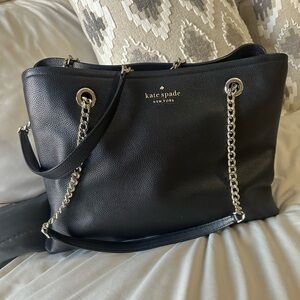 Kate Spade 
Jordyn large chain handle tote Black